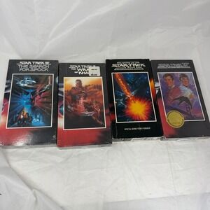 Star Trek VHS Lot II III IV VI Wrath of Khan Search for Spock Voyage Home 4 Tape